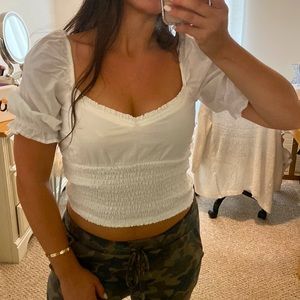 Abercrombie Puff Sleeve Top